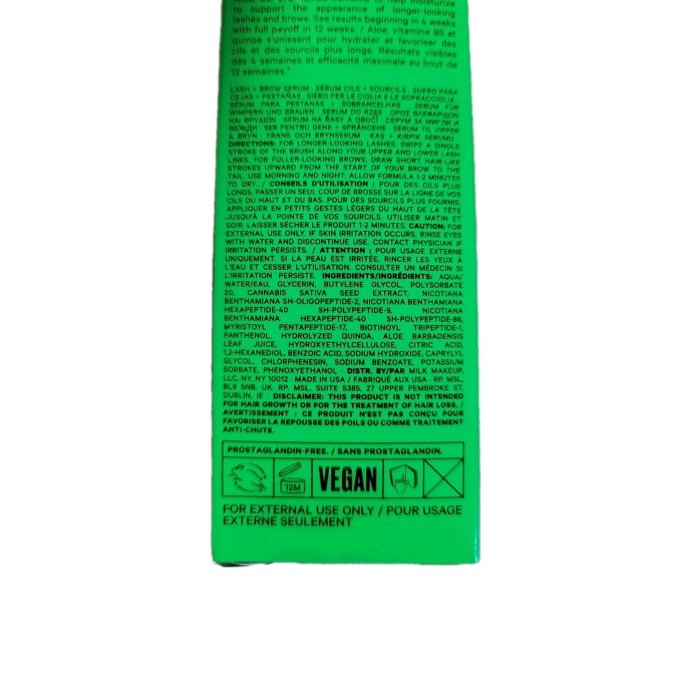 2 MILK MAKEUP Kush Lash + Brow Serum .12 Fl Oz Ea Sealed For Eyebrows Eyelashes - Picture 5 of 7